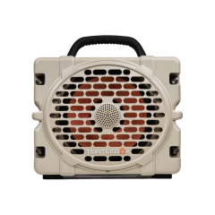 Turtle Box Grande Tan..Largest, loudest speaker, IP-67 waterproof and floats, Drop, crush, and dust-proof, Party Mode and TWS Mode, 40+ hours of battery life, Pro audio mount