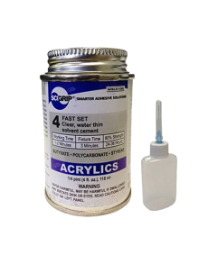 Weld-On 4 Acrylic Adhesive - 4 Oz and Weld-On Applicator Bottle with Needle