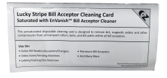 Lucky Stripe Bill Acceptor Cleaning Cards