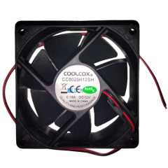 COOLCOX HYDRAULIC FAN, 12VDC, 4200RPM, 56.20 CFM, 80X80X25MM, 2-WIRE
