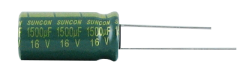 16V 470uF 8 x 11.5mm SunCon Radial Aluminum Electrolytic Capacitor VHT470M16