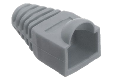 RJ45 Strain Relief Boot - Gray, 1.00 IN Length
