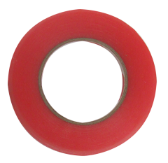 Red Peel Off Liner Clear Film Double Sided Tape 1/4" x 36 yards