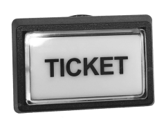 9604 White Rectangle Ticket Button