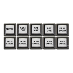 Button Set for IGT Game King Slant w/ 17" or 19" Monitor