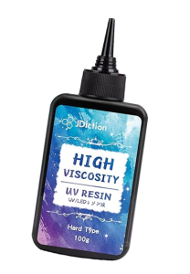 JDiction UV Resin, Upgrade 300g High Viscosity Hard UV Resin with Crystal Clear Resin Kit