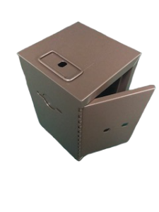 3 Hole Brown Standard Universal Drop Box (12”x 8”x 8”)