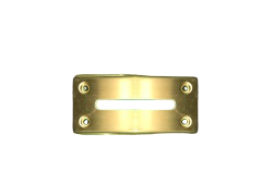 Anodized Brass Toke Slot Cover (3” x 17/8”)