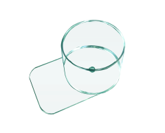 Clear Plastic Slide Under (33/8”W x 2¾”H-OD)(31/8”W x 2½”H-ID)